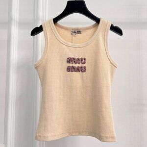 MIU MIU Women's cream tank top